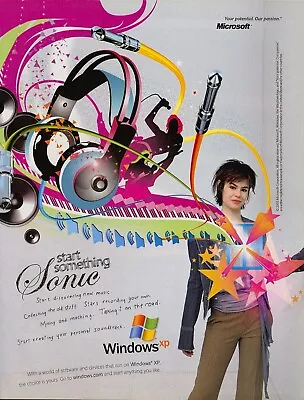 Microsoft Windows XP Operating System PC Promo Ad Art Print Poster - Glossy (B) • $14.95