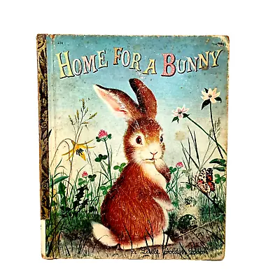 Antique 1961  B  2nd Ed HOME FOR A BUNNY Little Golden Book Margaret Wise Brown • $14.99