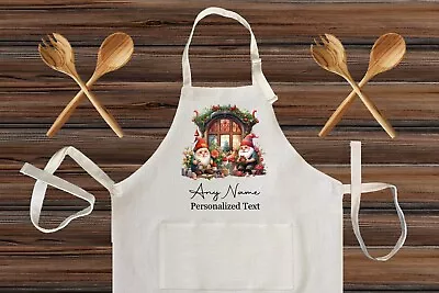 Custom Master Chef Inspired Apron BBQ Chef Party Gift Gnomes Christmas Apron • $28.99