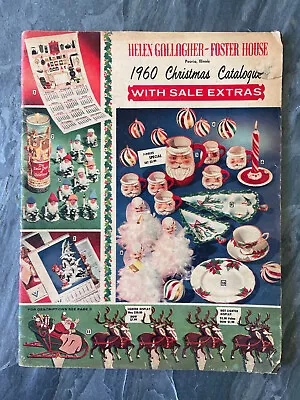 1960 Helen Gallagher Foster House Christmas Catalog Toys Homegoods Baseball Vtg • $27.99