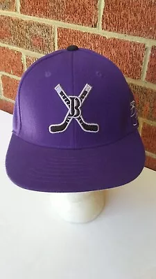 Justin Bieber Fever Hockey Stick Logo Fitted Cap Purple Flat Bill Trucker Hat • $15.99