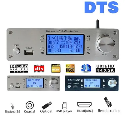 RH-699X DTS 5.1 Audio Decoder Bluetooth&HDMI-fit 4K Coaxial Sound Card • £104.39
