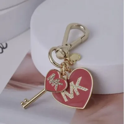 NWT Michael Kors Keychain Watermelon Red Heart Key Free Shipping • $26.99