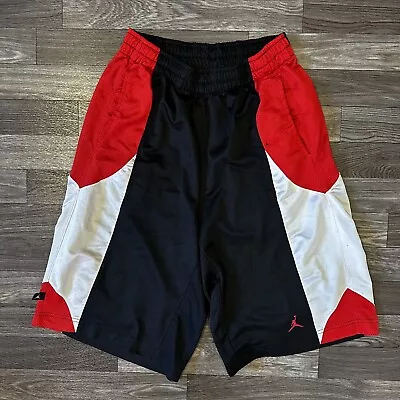 Vintage Air Jordan Basketball Shorts Men’s Medium Red Black Baggy Fit Pockets • $30