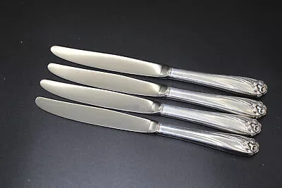 4 International Rogers Daffodil Silverplate 8-1/2  Dinner Knives • $22.94