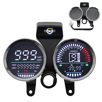 Motorcycle Speed Tachometer For Suzuki GN 125 Digital Meter Assembly Speedometer • $62