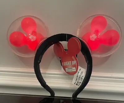 Disney Parks Mickey Mouse Balloon Light-Up Ears Headband For Adults And Kids New • $15