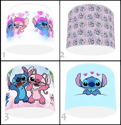 LILO AND STITCH Kids Bedroom Light Shade Lampshade  8  OR 10   In  4 DESIGNS • £13.99