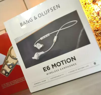 £99 • Buy Bang And Olufsen B&O Beoplay E6 Motion White Bluetooth Wireless Earphones (168)