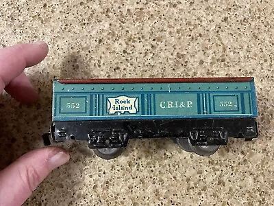 Old C.R.I.P. ROCK ISLAND 552 TIN PLATE Train Gandola Unmarked • $50