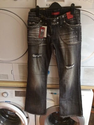 £15 • Buy River Island Jeans 10R BNWT Funky, Biker, Festival NEW