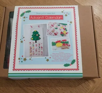 Sew Your Own Felt Advent Calendar Crafting Kit BNIB • £10