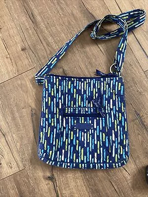 Vera Bradley Crossbody Bag Purse With Adjustable Strap - Katarina Blue Pattern • $19.95