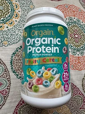 Fruity Cereal Orgain Organic Vegan Protein Powder - 21g Plant Based 2.03 LB • $25.50