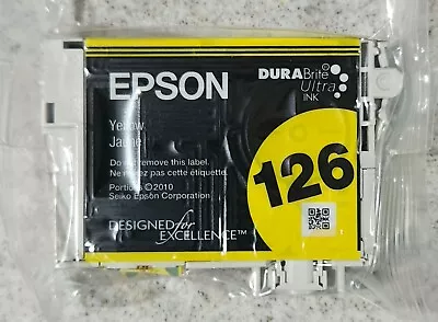 Epson 126 Yellow Ink Cartridge Genuine Durabrite Ultra / Brand New & Free Ship! • $8.99