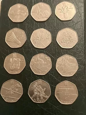 All London Olympic 2012 50p Coins - Football Judo Buy Individually Or Full Set • £5.20