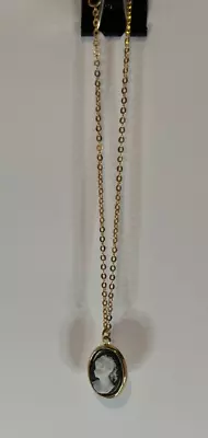 Vintage Cameo Gold Tone Necklace For Doll • $12.99