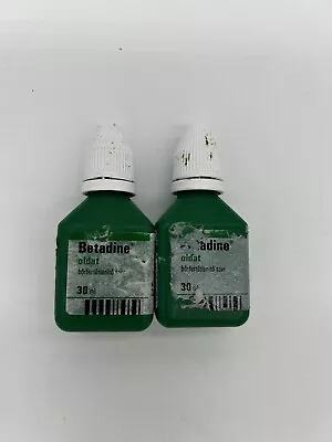 X2 Betadine Povidone Iodine Antiseptic Wound Infection Solution 30ML • £20