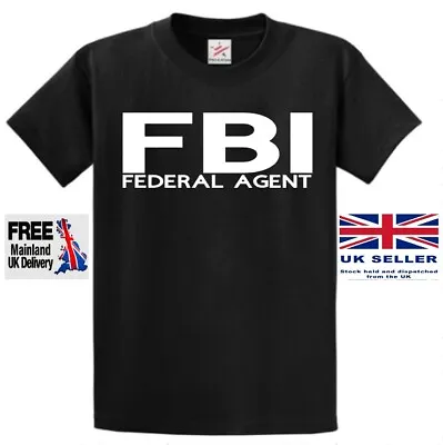 FBI Federal Agent Short Sleeve Men T Shirt FBI NCIS NYPD LAPD CSI • £12