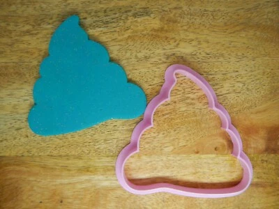 Poop 9cm Cookie Cutter Emoji Unicorn Birthday Party Crap You're Old Gift • $8.95