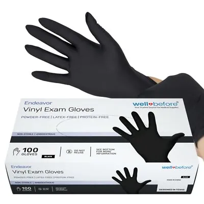 WellBefore Vinyl Gloves – Powder & Latex-Free For Medical Food Prep & Cleaning • $9.99