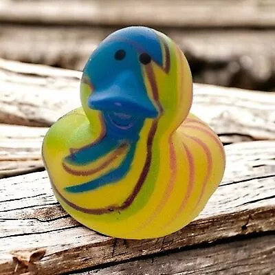 Tie Dye Quacker - Rubber Ducky-Jeep Ducks-Cruise Ducks-Kids Toys-Bath Toys-Quack • $2.50