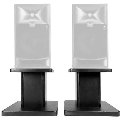 Rockville 8” Black Studio Monitor Speaker Stands For JBL 705P Monitors • $49.95