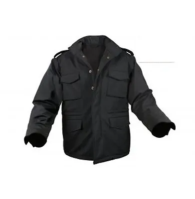 Rothco 5247 Black Soft Shell Tactical M-65 Jacket • $103.99