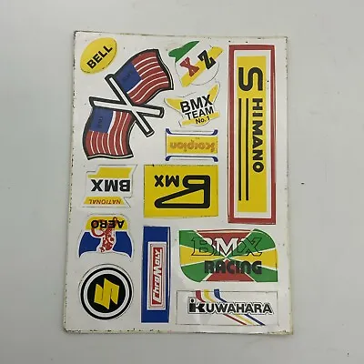 Vintage Stickers BMX Shimano Sheet 1980s Old Stock Bike Bicycle • $25.08