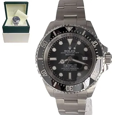 Rolex Sea-Dweller Deepsea Stainless Steel 44mm Black Watch 116660 W/ BOX • $9595.59
