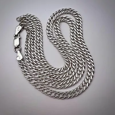 Unusual Vintage Silver 925 Women's Men's Jewelry Chain Necklace Marked 14.1 Gr • £101.34