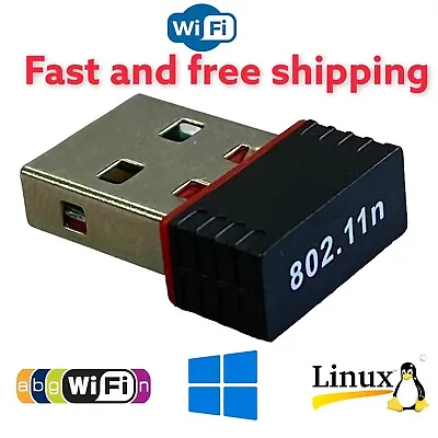 300Mbps Mini Wireless USB Wifi Adapter LAN Antenna Network 802.11n/g/b Nano • $4.19