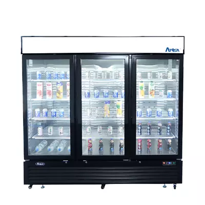 Atosa MCF8728GR Bottom Mount 3 GLASS Door FREEZER • $6379