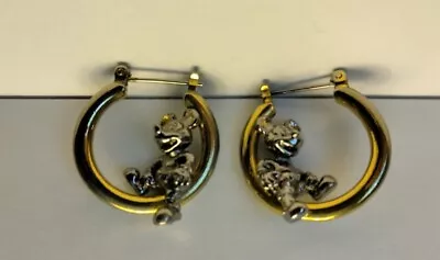 Vintage Disney Mickey Mouse Hoop Earrings • $25