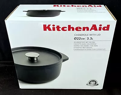 NEW Coles KitchenAid Ovenware Cookware Large 3.3L Casserole Pot Dish With Lid • $79.99