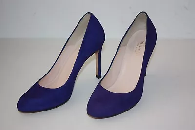Minelli Court Shoes Velvet Purple Lined Leather T 39 Top Condition • $62.91