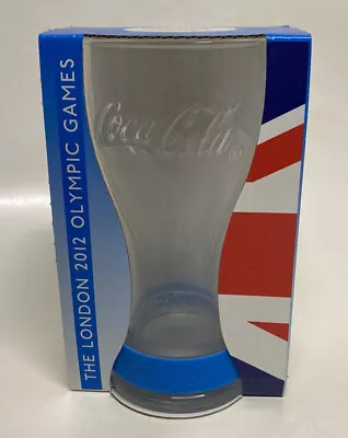*NIB* COCA-COLA - The London 2012 Olympic Games Glass & Blue Wristband • £5.50