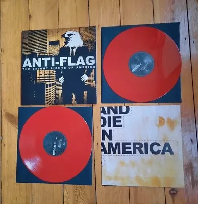 £5 • Buy Anti Flag - The Bright Lights Of America Double Red Vinyl LP Record 