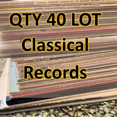 40 Lot Classical Music Vinyl LPs Mix Of Titles VG VG+ And NM Condition • $35