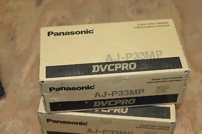 New Panasonic AJ-P33MP DVCPRO Medium Digital Video Cassette Tape Lot Of 10 • $19.99