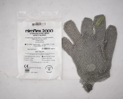 Niroflex 2000 Stainless Steel Mesh Safety Glove Cut Resistant Reversible XS • $59.99