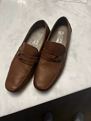 Salvatore Ferragamo Men's Remar Radica Brown Driving Shoe Loafers Size 11 E • $225