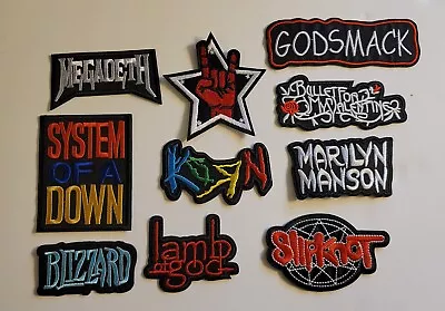 Lot Of 10 Rock Band Patches • $10