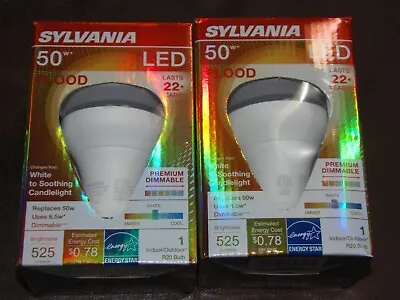 2- Sylvania R20 50W Energy Saving Dimmable2- LED Flood Light  FREE SHIPPING(APT) • $9.97