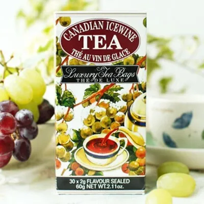 Mlesna Pure Ceylon Tea Canadian Icewine Tea 30 Flavoured Tea Bags Free Shipping • $16.99