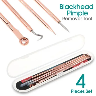 $5.99 • Buy Blackhead Pimple Remover Tool Set Popper Extractor Black Head Tools Stainless