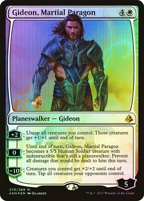 Gideon Martial Paragon FOIL Amonkhet Magic The Gathering MTG • £3.47