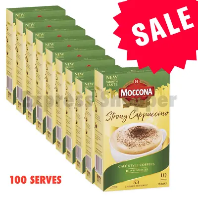 30/50/100 X Moccona Cafe Classics Strong Cappuccino Sachets (BULK BUY) • $21.23