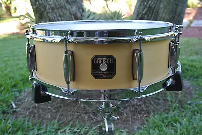 ADD This GRETSCH 14  CATALINA CLUB NATURAL SATIN SNARE DRUM To YOUR SET! #A826 • $250.30