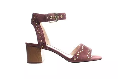 J.Crew Womens Studded Penny Bright Ruby Ankle Strap Heels Size 7 • $16.12